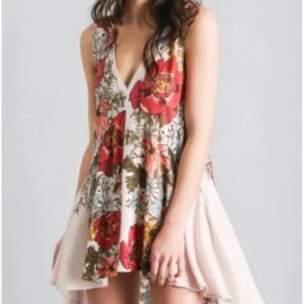 Free People Backyard Party Casual Floral Dress or Tunic medium casual flowy NWT